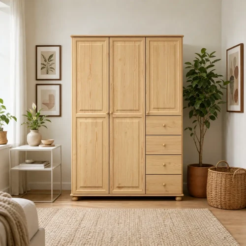 Szafa sosnowa 3 drzwiowa 120 cm (nr kat 65a)