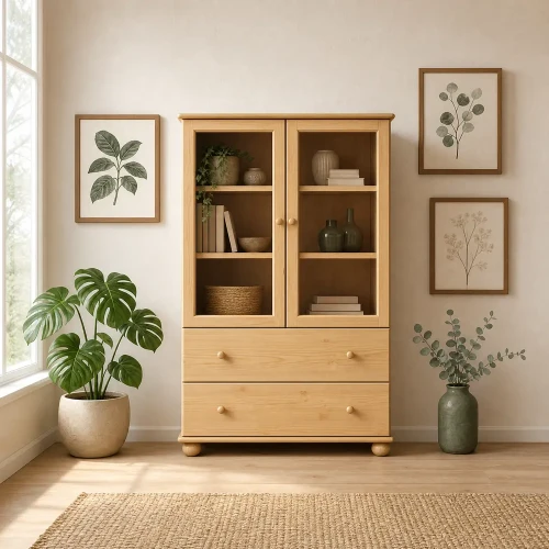 Witryna sosnowa niska 90 (nr kat. 72)